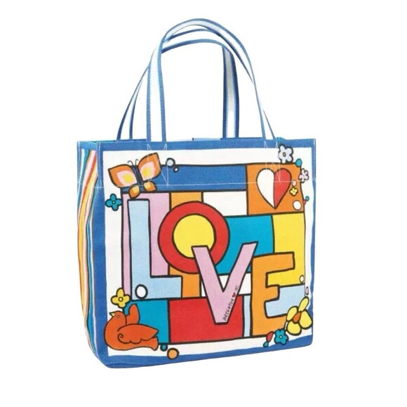 Brighton Power of Love Tote NWT Multicolor Canvas - Picture 2 of 8